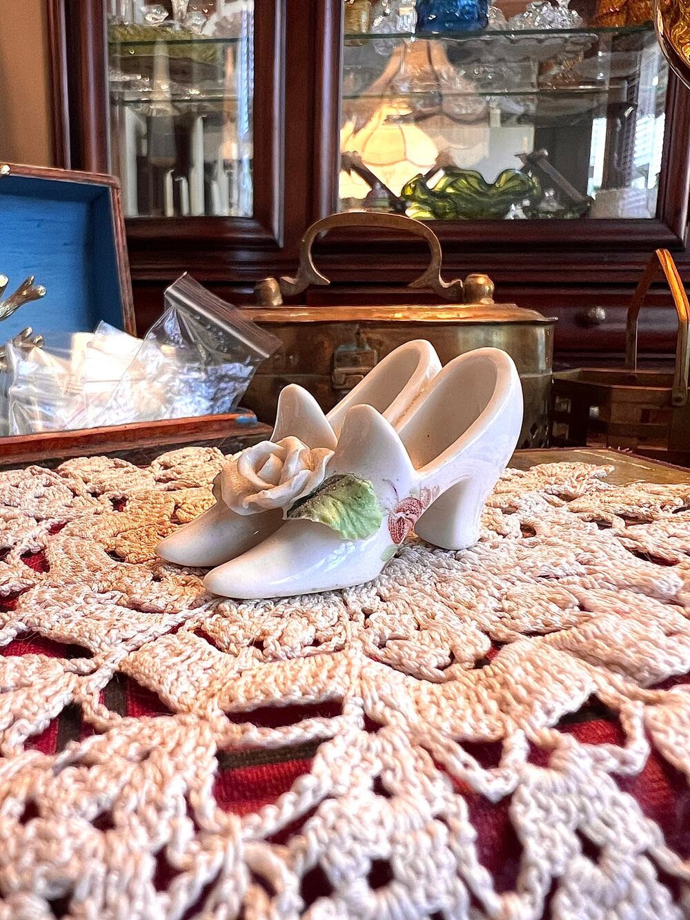 Vintage Ceramic Shoes, Made in Germany